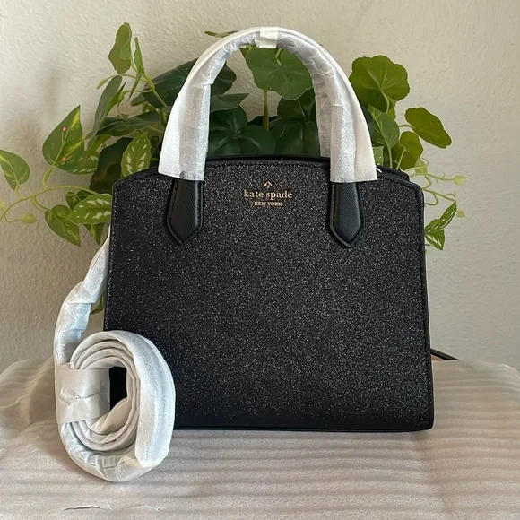 NEW, GLITTER TINSEL SATCHEL BAG - Picture 7 of 15